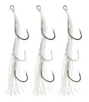 Discontinued - Vexed Flashy Triple Bait Assist Fishing Hook 4/0 #White Glow