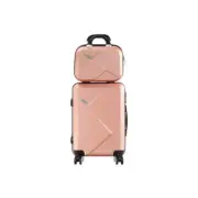 2PCS Luggage Set TSA Lock Hard Case Pink