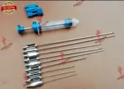 16Pcs Liposuction Cannulas Fat Grafting Transplantation Cannula Set with Syringe