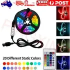 5-10M 12V RGB LED Strip Lights IP65 Waterproof SMD 5050 300 LED Remote Control