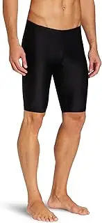 [The Finals] Men's Xtra Life Lycra Solid Jammer Swimsuit, Black, 26