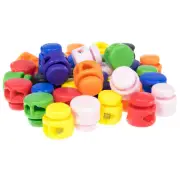 Double Barrel Slot Slider Cord Lock Stopper Pack of 40 for Crafting, DIY project