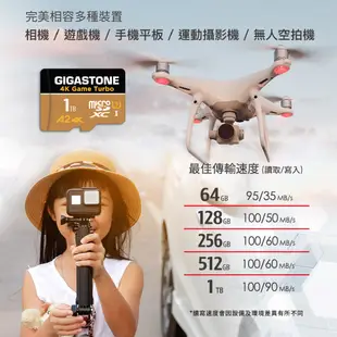 【GIGASTONE】資料救援記憶卡A2 U3 1T/512G｜台灣製造microSD/512GB/1TB/Switch