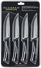 Scanpan Jumbo Steak Knife 4 Piece Set, Black
