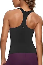 [CRZ YOGA] Butterluxe Built in Shelf Bras Workout Tank Tops Women Racerback Athletic Yoga Camisole