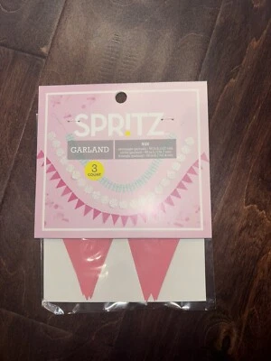 Spritz Garland Celebration Birthday Party Set Of 3 Rows New In Packaging