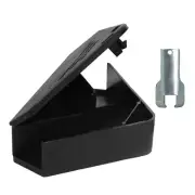 3 Pack Mouse Bait Stations with 3 Keys Outdoor Rodent Box Station for Mice Smal