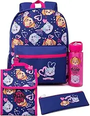 [PAW PATROL] Girls Backpack | Everest Skye Merchandise School Rucksack Pencil Case Water Bottle | Back to School Bag Gifts