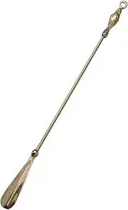 [APOQNCH] Shoe Horn Long Handle Home Retro Long Handle Shoe Helper, Luxury Decorative Handle Shoe Lifter with Hanging Holes, Celebration Gifts