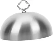 LIFKOME Stainless Steel Steak Cover Melting Dome Steaming Dome Round Food Cover Bread Cloche Food Protecting Cover Microwave Food Stainless Steel Cover Cake Tableware Household