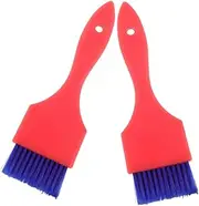 OATIPHO 2pcs Glitter Handle Hair Dye Brush Set for Salon Home Soft Bristle Hair Coloring Applicator Portable Replaceable Tint Brushes for Gentle Highlighting Easy Application