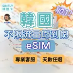 🔥 【ESIM】3～15天 韓國上網卡 可充值 釜山  濟州島 首爾 上網 不限量吃到飽