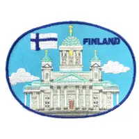 在飛比找蝦皮商城優惠-【A-ONE】芬蘭 赫爾辛基白教堂 大教堂刺繡貼布 電繡貼 
