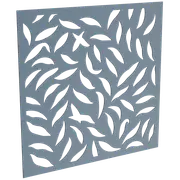 ProtectorAl 300 - 1200 x 300 - 1200mm Deep Ocean Large Leaf Unframed Solid Aluminium Decorative Panel