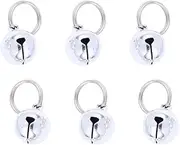Hemobllo 5-Piece Pet Bell Accessories: Silver Metal Pet Collar for Puppies and Cats (18mm), Metal, metal
