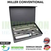 Fiber Optic Laryngoscope Intubation Mill Conventional Blades & Handle EMT Tools