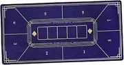 ERINGOGO Poker Table Mat Along with Board Game Table Topper Poker Mat Rubber Blue