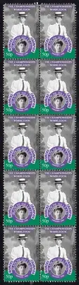 BLANCHE HILLYARD 1900 WOMENS WIMBLEDON TENNIS CHAMPION STRIP OF 10 MINT STAMPS