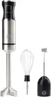 Immersion Blender Handheld with Electric Whisk & Milk Frother Attachments, Hand