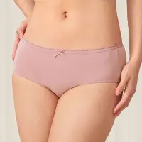 在飛比找Yahoo奇摩購物中心優惠-黛安芬-單品褲系列 棉感包臀中腰平口內褲 M-EL 粉紫色