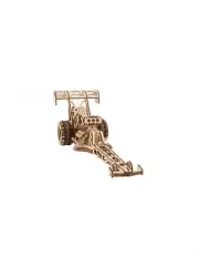[UGEARS] Mechanical Top Fuel Dragster 321 Piece Wooden 3D Puzzle Set (14+ Years)