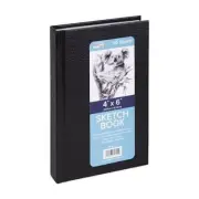 Pro Art-Pro Art Hard Bound Black Sketch Book 4"x6", 3 pack