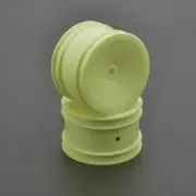 Schumacher 1/10 Buggy Rear Wheels w/12mm Hex (Yellow) (2) (SCHU7460)