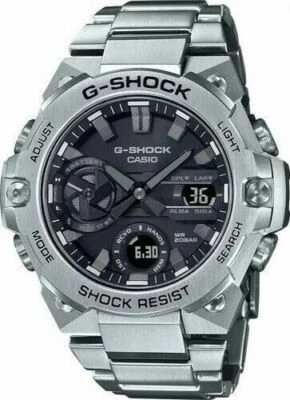 New Casio G-Shock GSTB400D-1A G-STEEL Slim Carbon Core Guard Tough Solar Watch