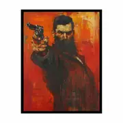 Ned kelly Framed Painitng Print