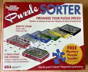White Mountain Puzzles Puzzle Sorter & Mystery Puzzle -- SEALED NEW!!!