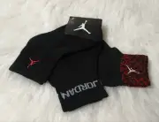 3 Pack Nike Air Jordan Jumpman Kids Boy's Quarter Socks. SZ 3Y-5Y