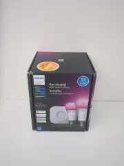 Philips Hue Smart Light Starter Kit - Includes (1) Bridge And (2) 60w A19 Led