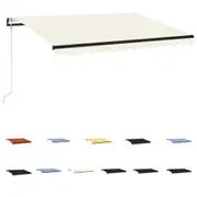 Automatic Retractable Awning Arm Patio Awning Multi Colours Multi Sizes vidaXL