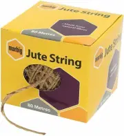 Jute Twine Thin 80m Roll Natural Art Craft Garden Gardening String New