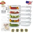 Durable 22 Oz Borosilicate Glass Food Storage Containers - Microwave & Oven Safe