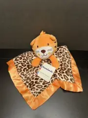 GARANIMALS Baby SECURITY BLANKET Orange LEOPARD Cheetah Tiger Cat Plush LOVEY