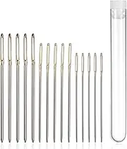 15 Pieces Cross Stitch Needles Large Eye Embroidery Needles for Hand Sewing 22 & 24 & 26 Gauge Needle Blunt Tip Embroidery Thread Stainless Steel Needle for Hand Sewing Crafts