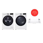 12kg Series 9 Front Load Washing Machine + 9kg Heat Pump Dryer Stacking Kit Bundle - WV9-1412SW