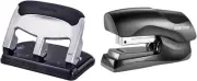Office EZ Squeeze Heavy Duty 3 Hole Punch and Heavy Duty Stapler Bundle