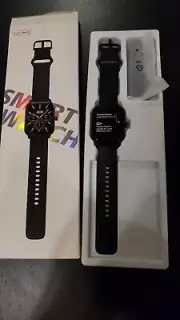 Smart Watch IOS/Android IP68, Heart Rate, Blood Oxygen, Bluetooth, Alexa Black