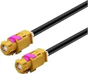 4-pin HSD Code E-Female to E-Female Connector 4-core HSD LVDS Harness, Suitable for USB Vehicle Screen Transmission Line(HSD K F to K F,2.9M)