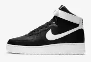 Nike Air Force 1 High '07 Shoes Black White Swoosh Size 8-14 CT2303-002 New