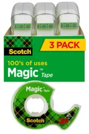 Scotch Magic Tape, 300 Inches, 3 Per Box (Pack of 2)