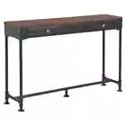 Solid Fir Wood Console Table with 2 Drawers 75cm Side Accent Hall Table vidaXL