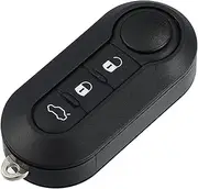 X AUTOHAUX 3 Button Replacement Key Fob Case Keyless Entry Remote Key Shell for Fiat 500 2007-2020 for Fiat 500X 2007-2020 for Fiat 500L 2007-2020