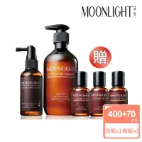 在飛比找momo購物網優惠-【Moonlight 莯光】養髮豐盈旗艦組(洗髮精400ml
