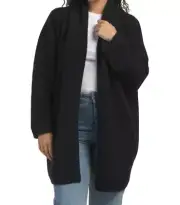Vince Oversized Wool Alpaca Blend Drape Cardigan Open Front Car Coat XS;NWT$525