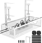 Cable Organizer Box - Multifunctional Cord Organizer | Metal Mesh Cable Management, Reusable Desktop Organization for Home, Studio