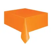 Plastic Tablecover Rect. - Orange