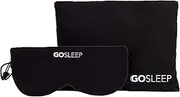 GOSLEEP Travel Pillow - Sleep Mask and Memory Foam Pillow That Prevents Head Bobbing and Blocks Light for Better Sleep During Road and Air Travel - Jet Black